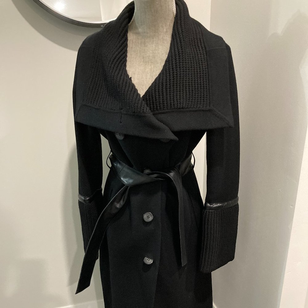 Mackage Black Pea Coat
